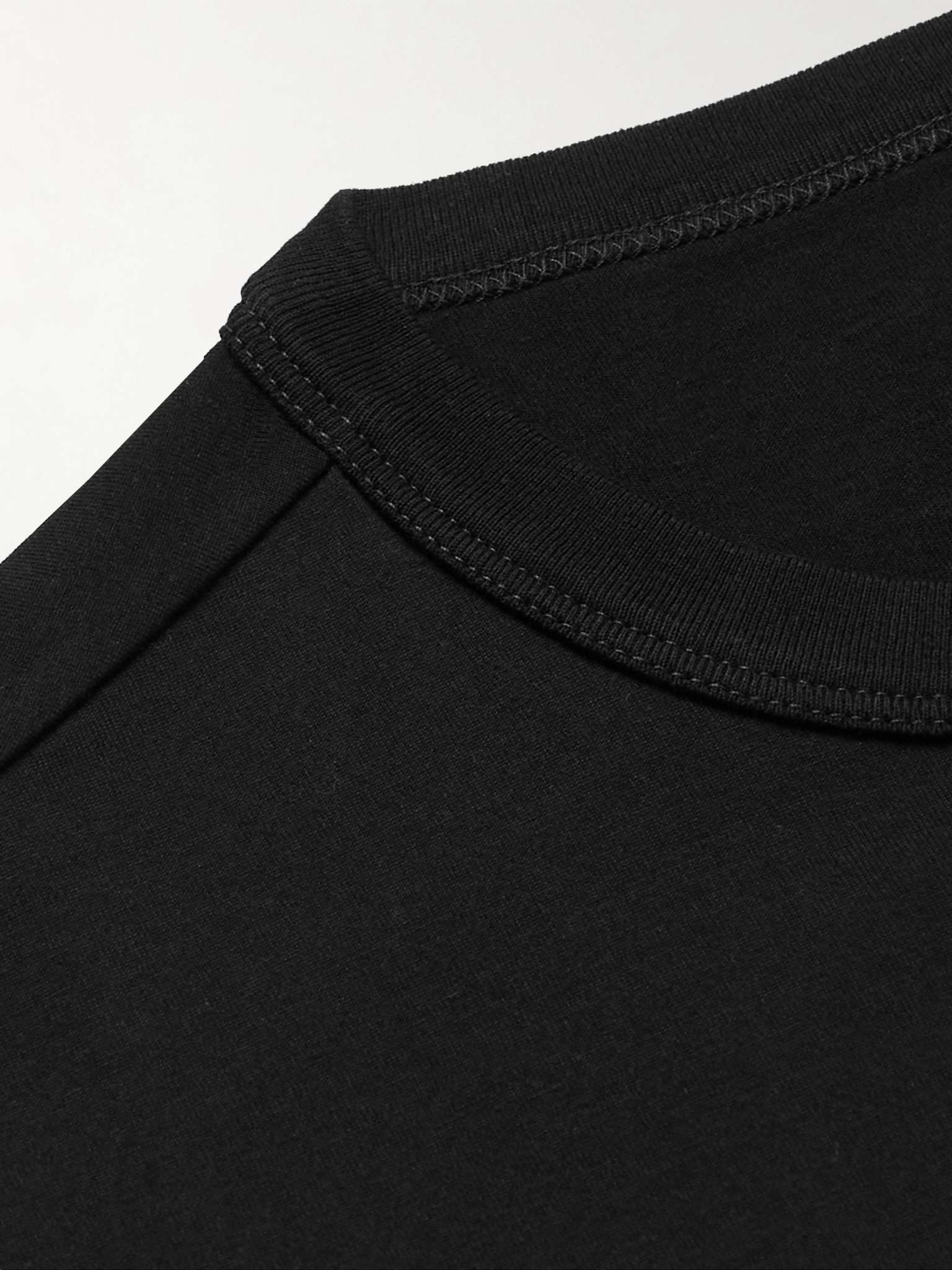 Logo-Embroidered Cotton-Jersey T-Shirt - 5