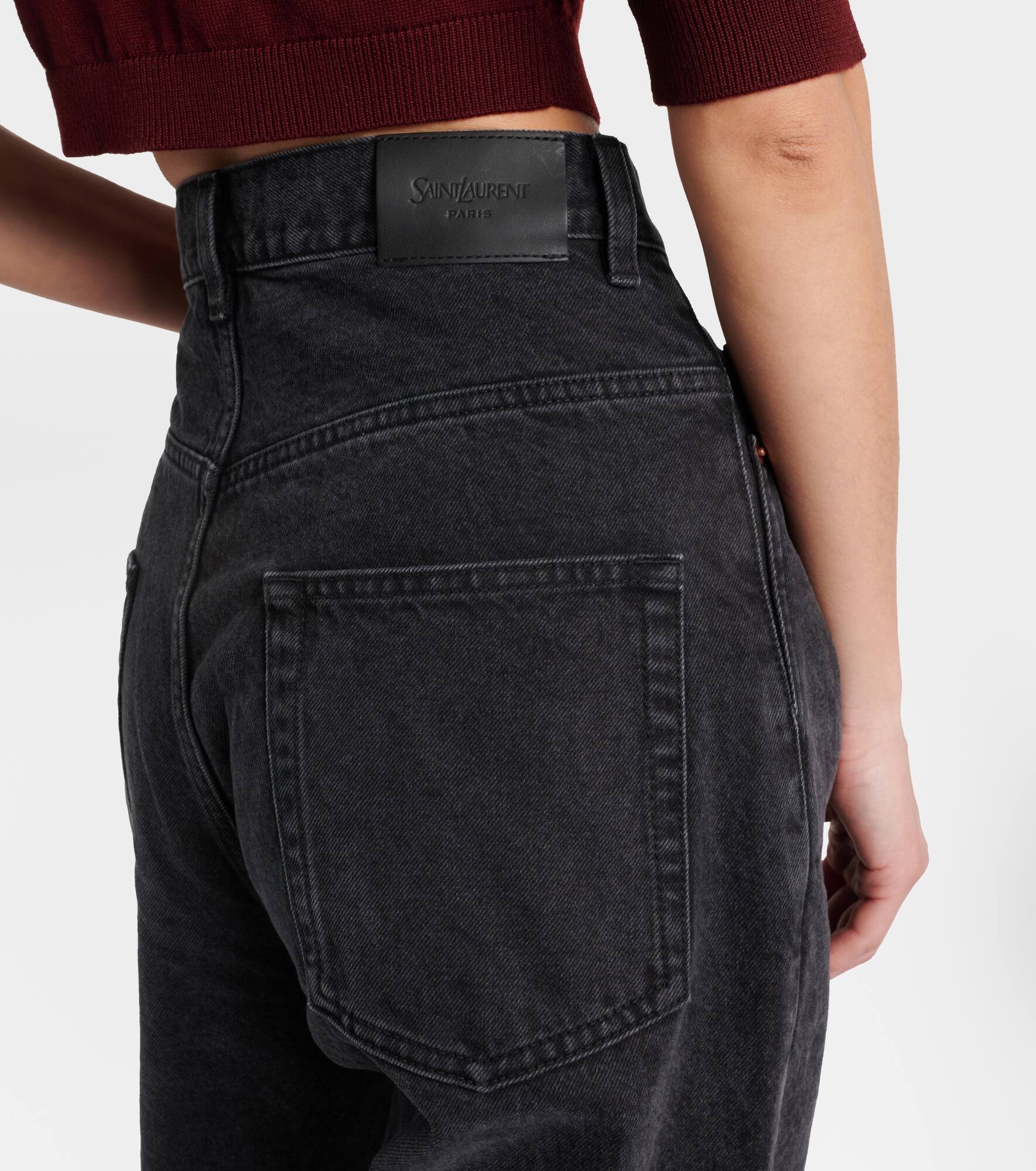High-rise wide-leg jeans - 5
