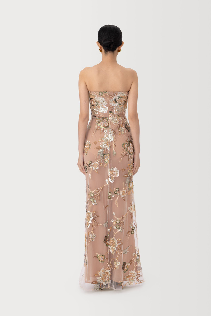 SAU LEE PIPPA STRAPLESS MAXI DRESS outlook