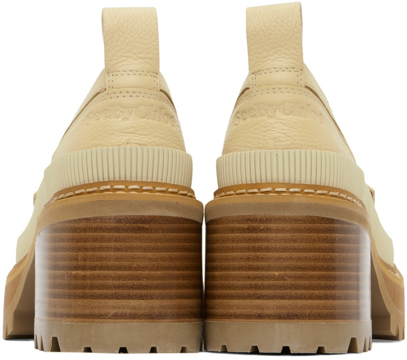 See by Chloé SSENSE Exclusive Beige Mahalia Loafers outlook