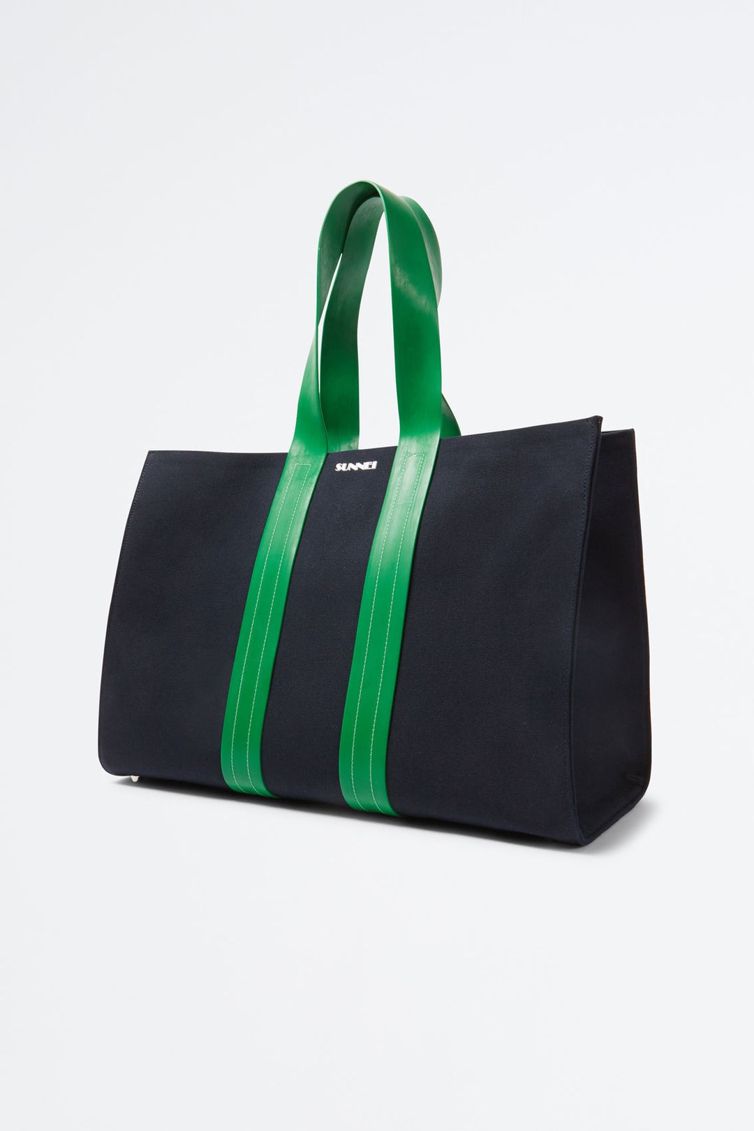 DARK BLUE & GREEN PARALLELEPIPEDO BAG - 2