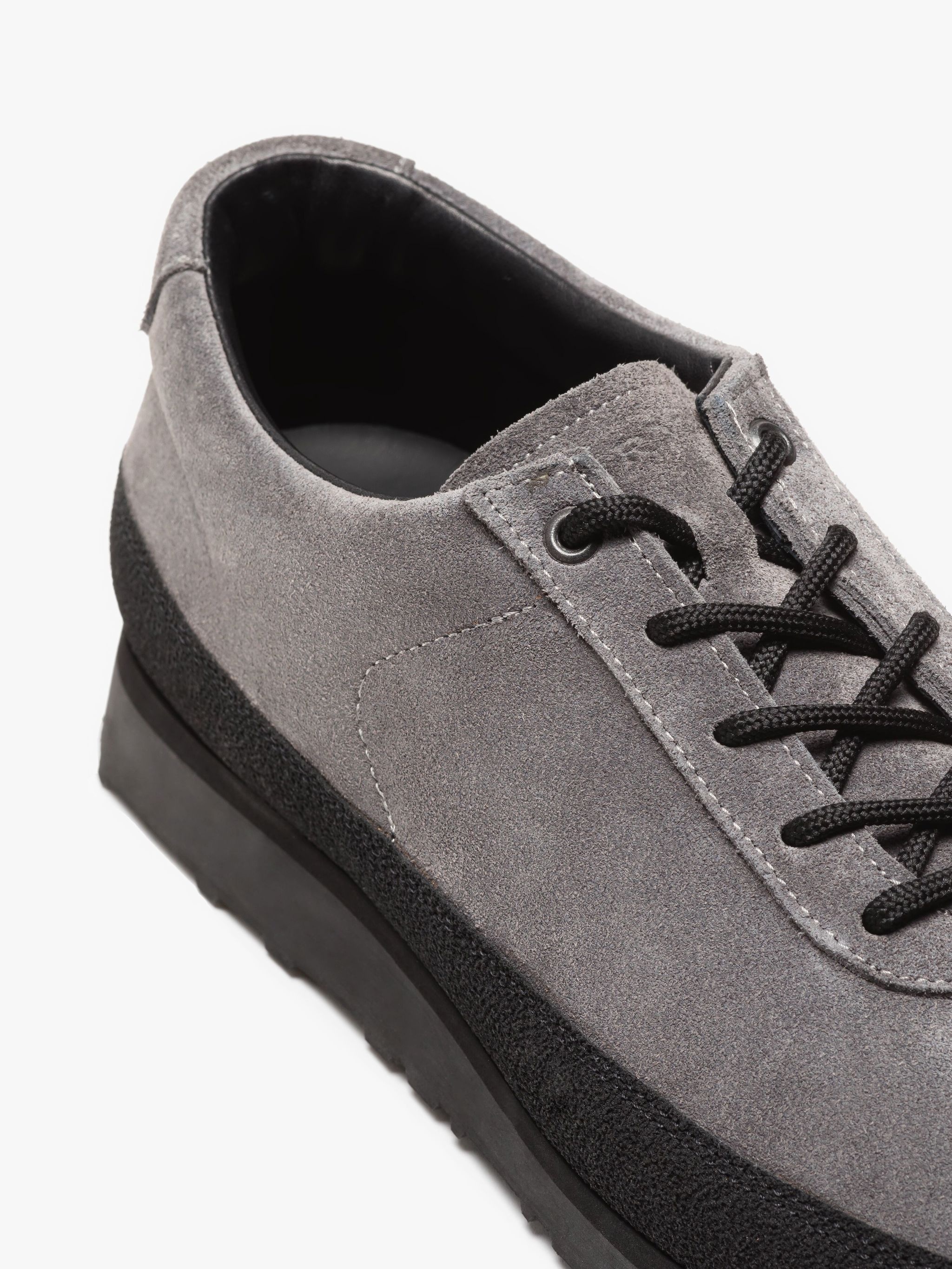 TARVAS DARK GREY SUEDE EXPLORER SHOES - 5