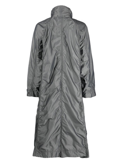 ISSEY MIYAKE ruched-detailing coat outlook