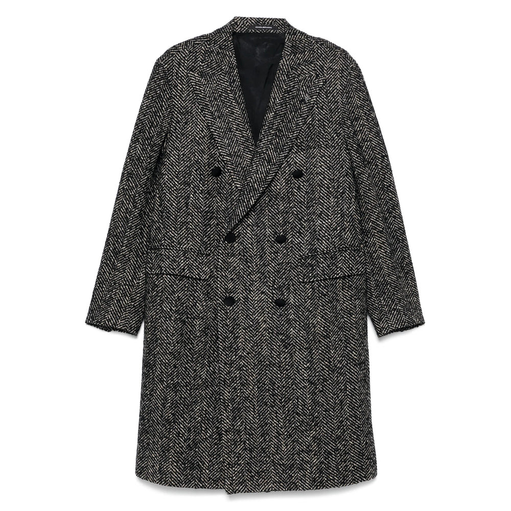 TAGLIATORE - Tagliatore Black Coats - Double Breasted Coats Men - 1