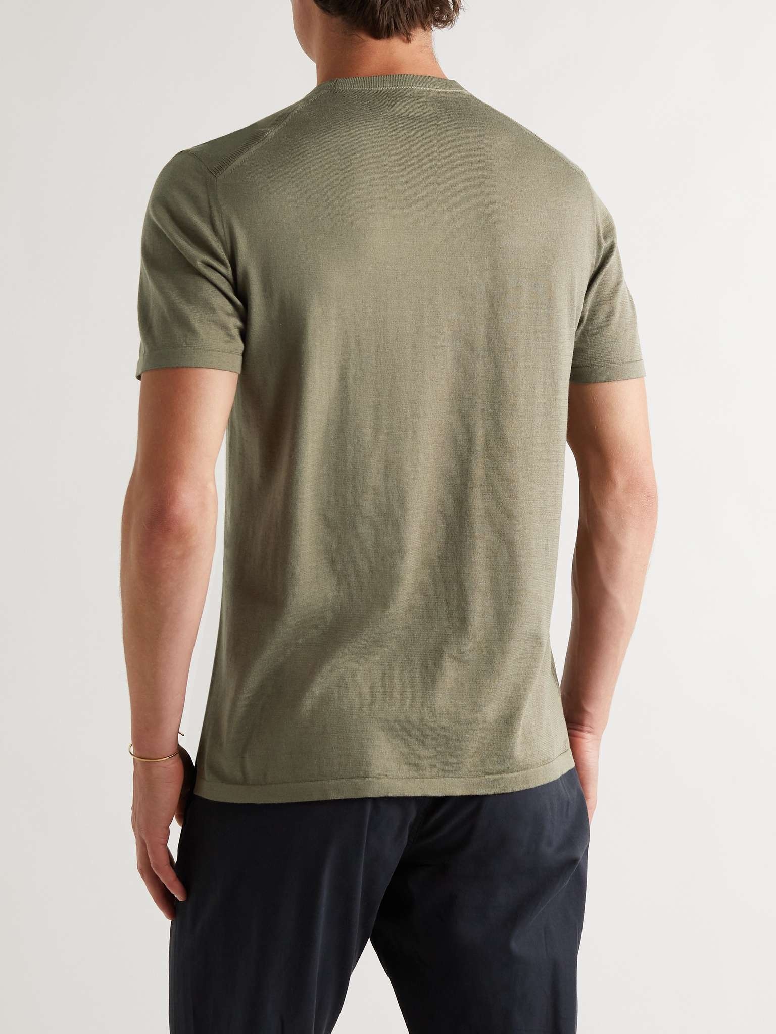 Silk and Cotton-Blend Jersey T-Shirt - 4