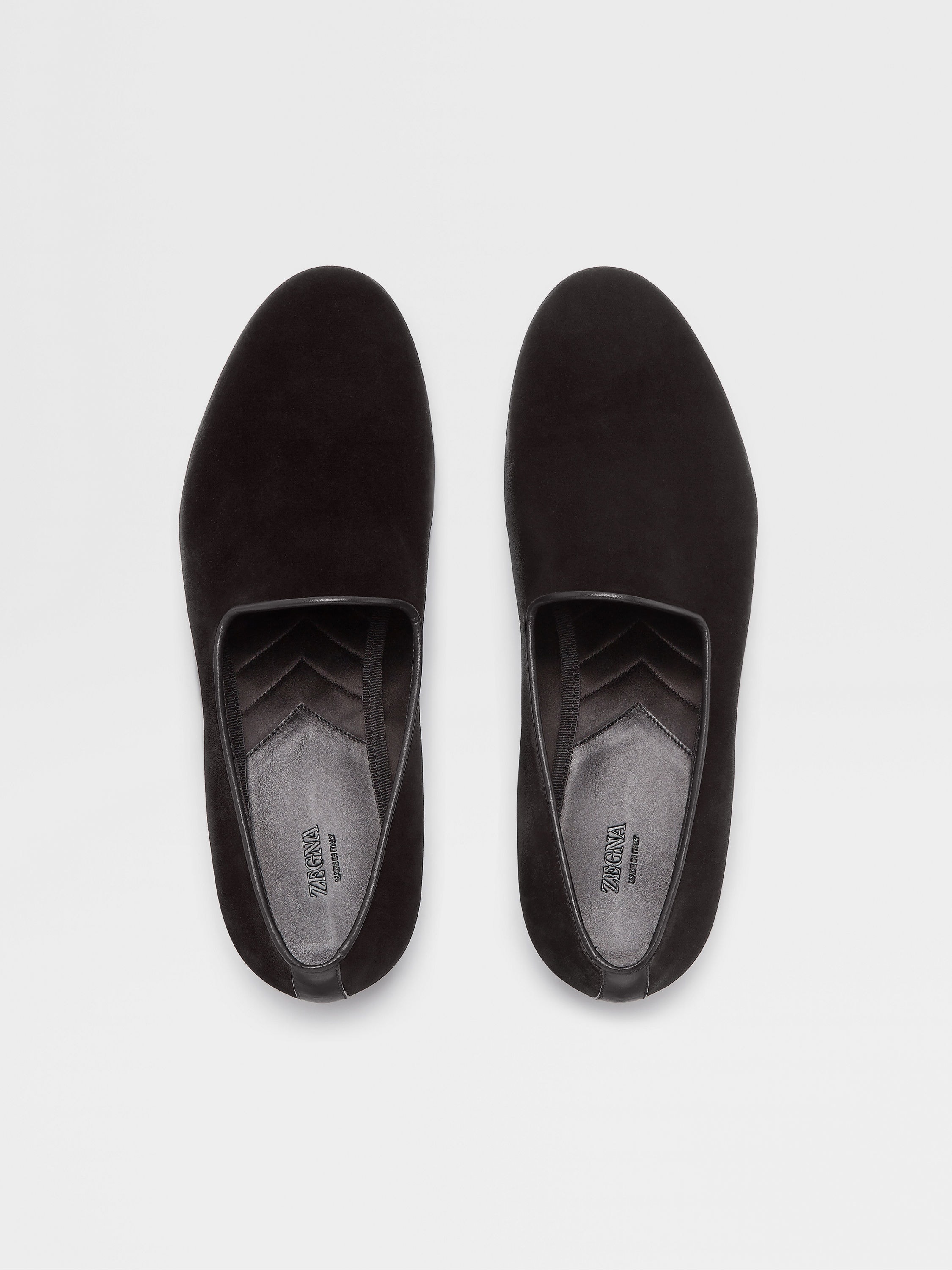 BLACK VELVET PALERMO SLIP ON LOAFERS - 5