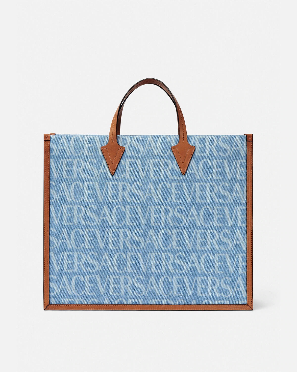 Versace Allover Denim Tote Bag - 1