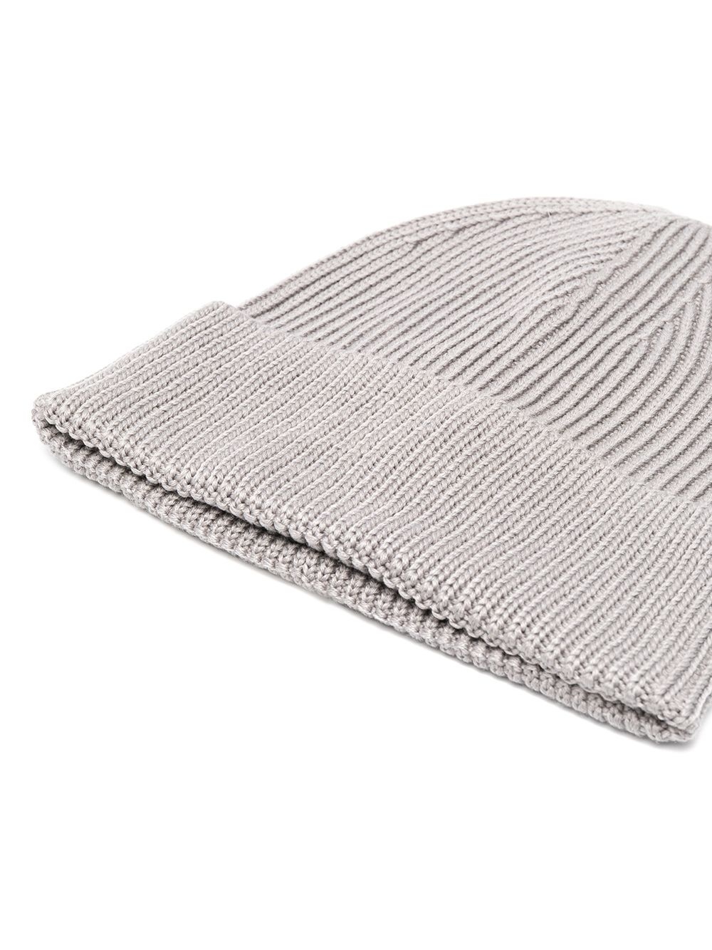 chunky rib-knit beanie hat - 2