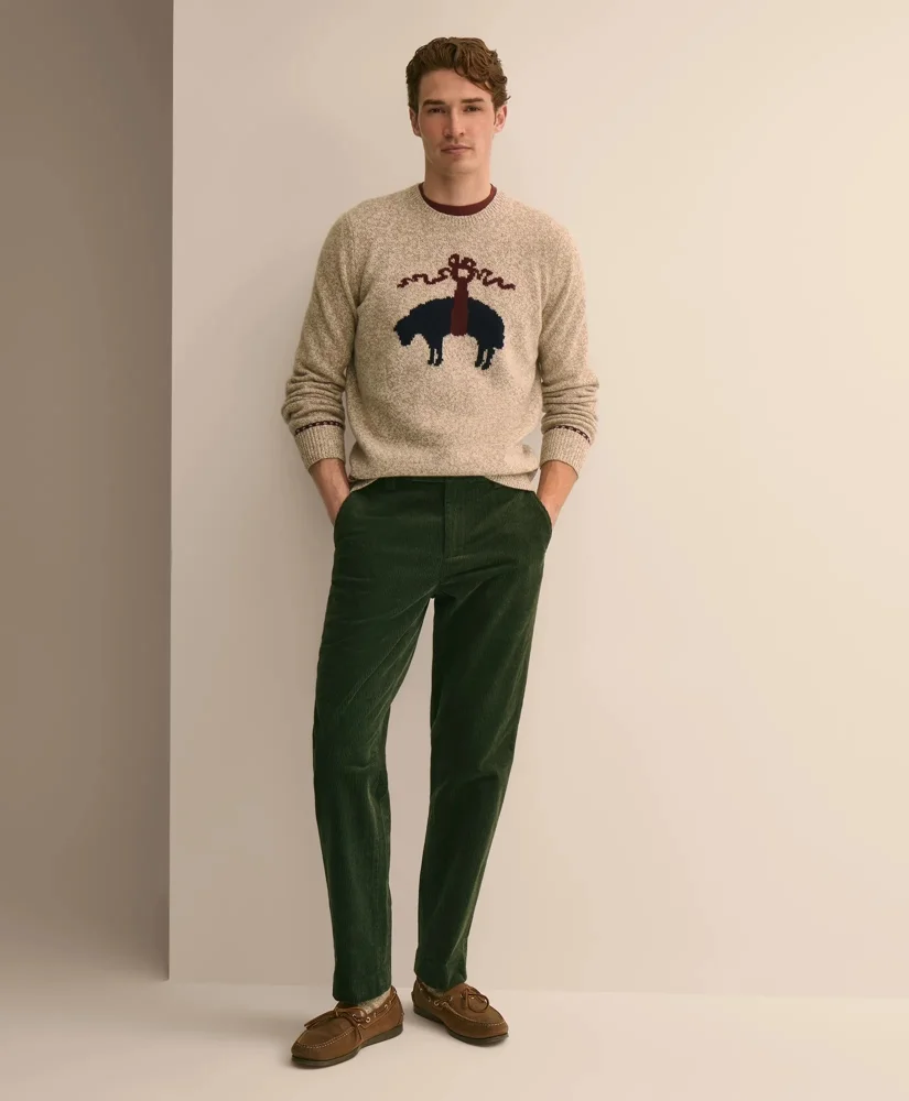 Regular Fit Wide-Wale Corduroy Pants - 1