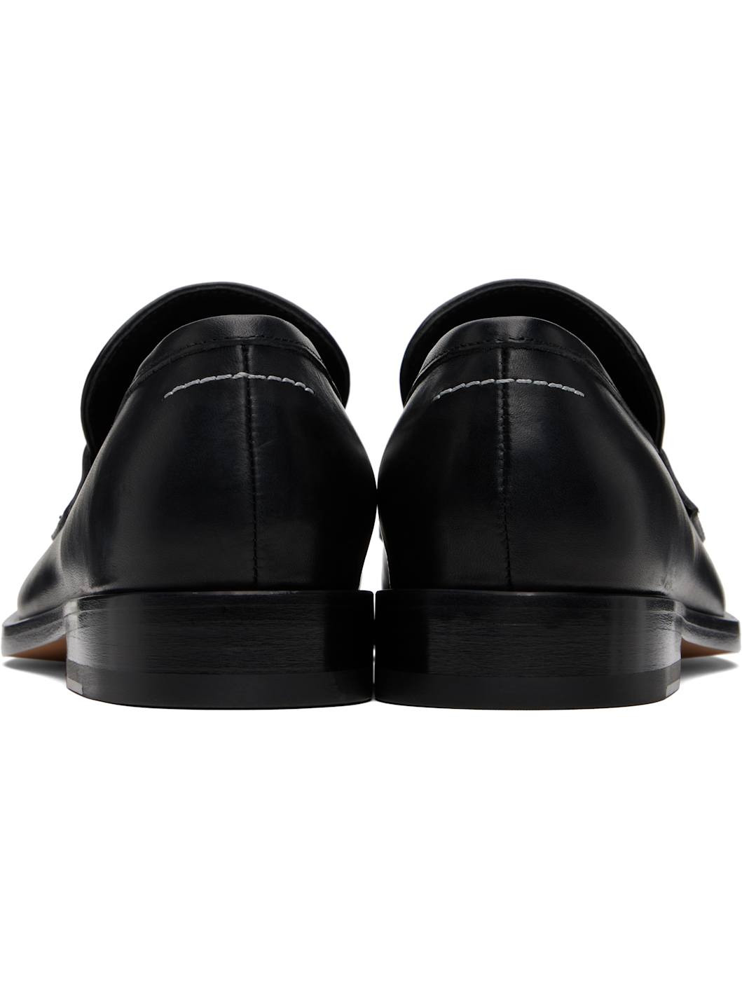 Black New Classic Stitch Loafers - 2