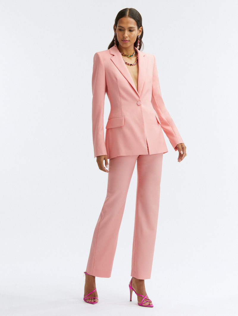 Oscar de la Renta BUTTON FRONT PETAL BLAZER outlook