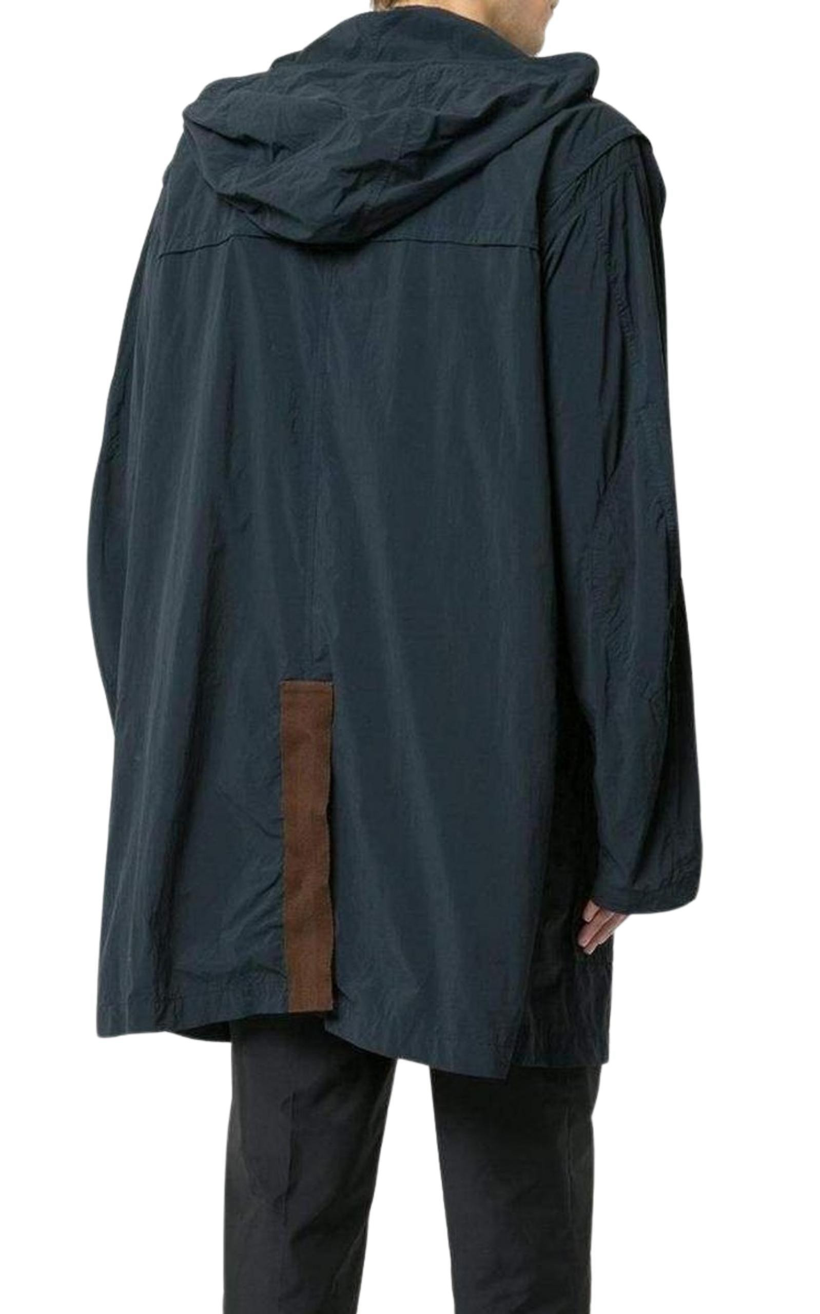 Kolor Blue Oversized Duffle Coat - 4