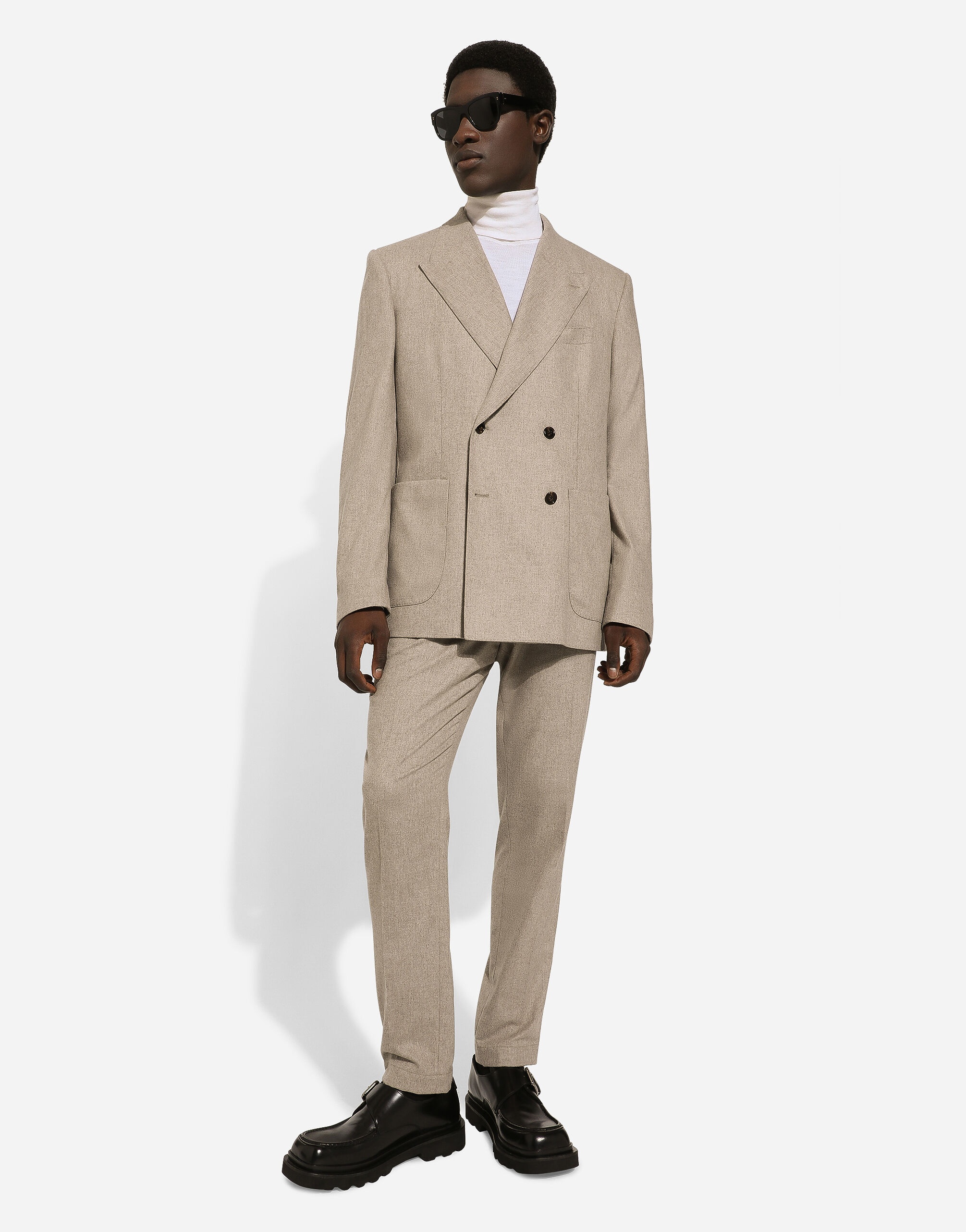 Deconstructed double-breasted cashmere jacket - 5