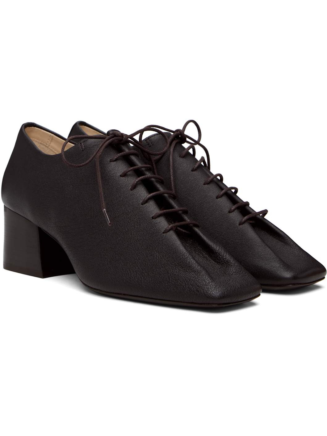 Brown Souris Classic Derby Heels - 4
