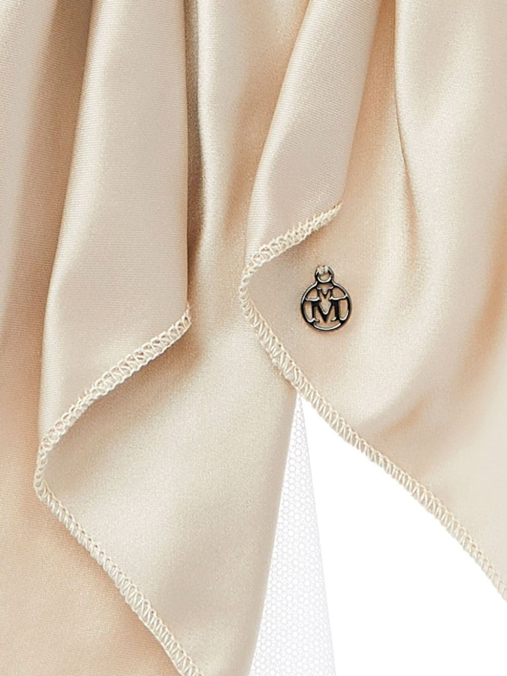 draped silk scrunchie - 2