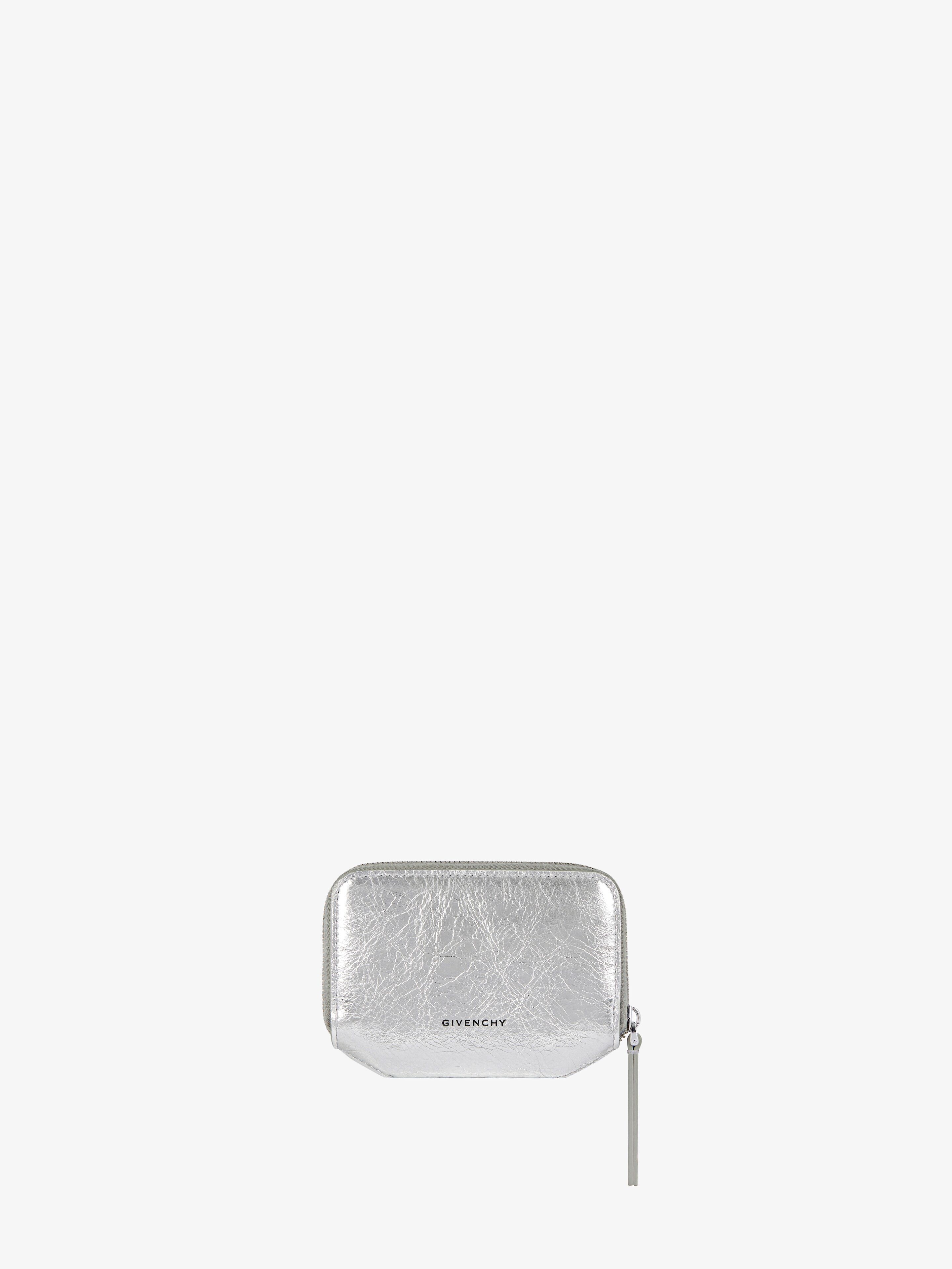 4G LIQUID ZIPPED WALLET IN LAMINATED LEATHER - 2