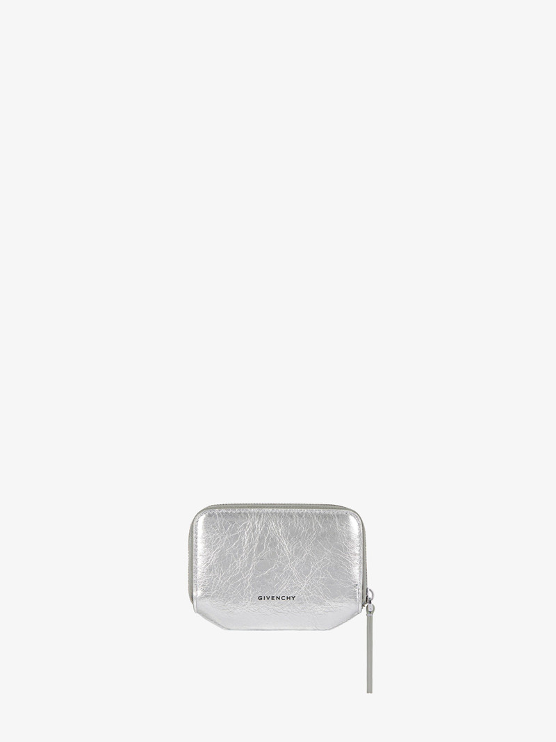 Givenchy 4G LIQUID ZIPPED WALLET IN LAMINATED LEATHER outlook