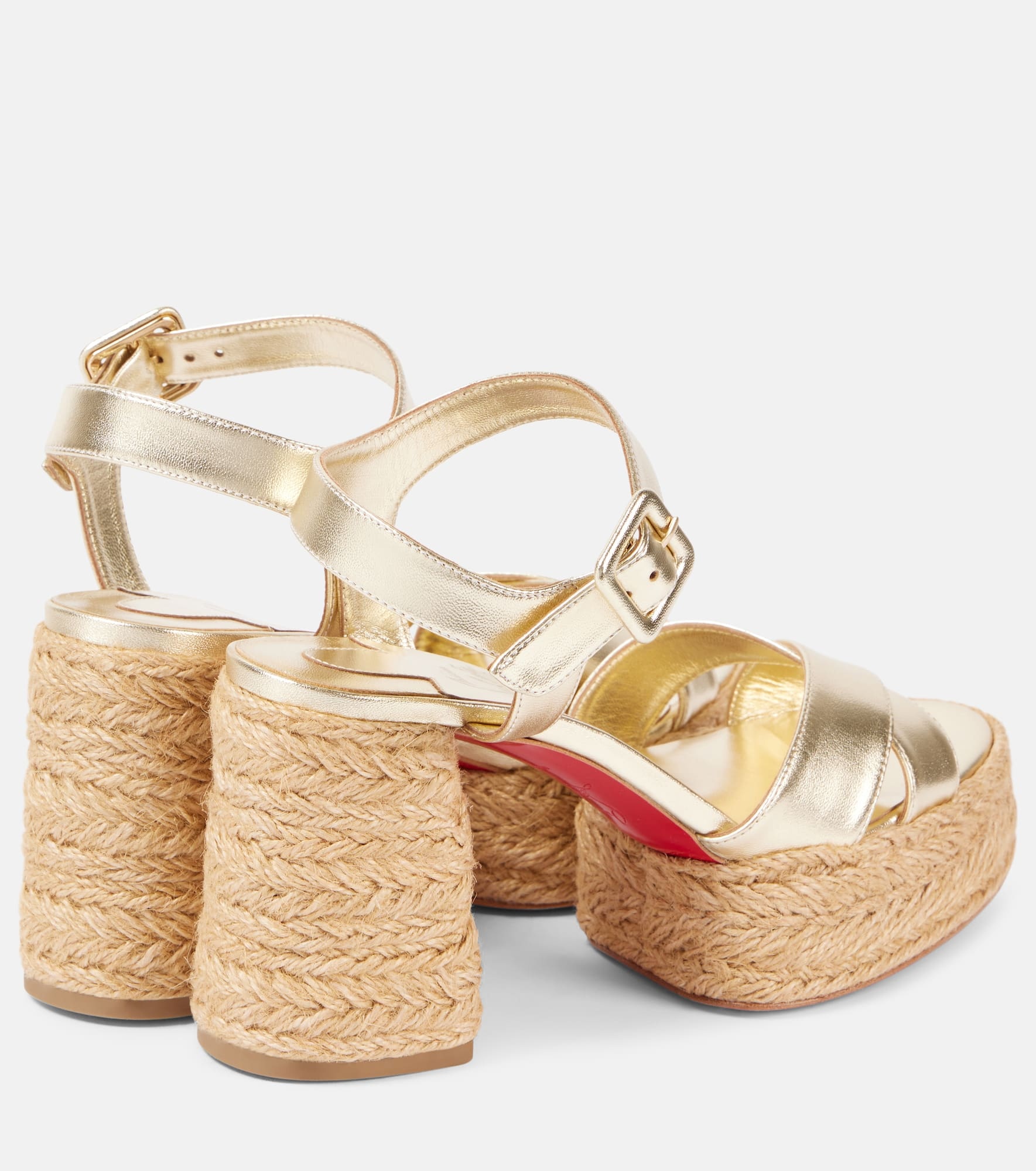 Calakala 85 metallic leather platform sandals - 2
