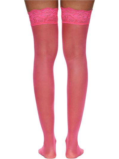 VERSACE Pink Lace Stockings outlook