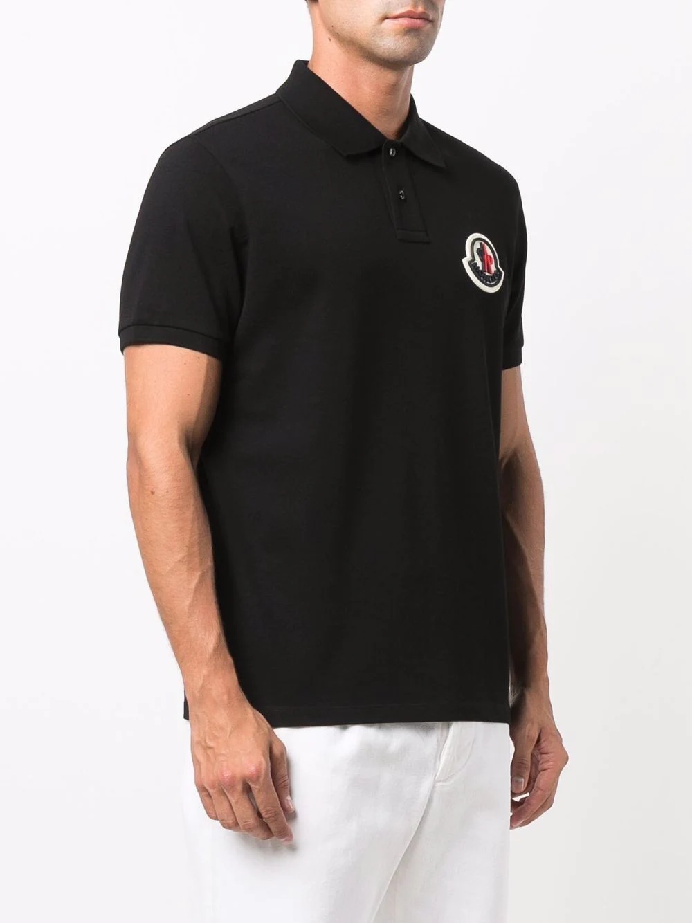 logo patch polo shirt - 3