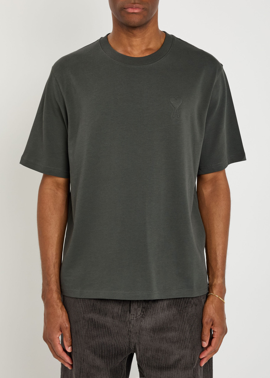 Ami Paris Logo-embossed Cotton T-shirt - 2