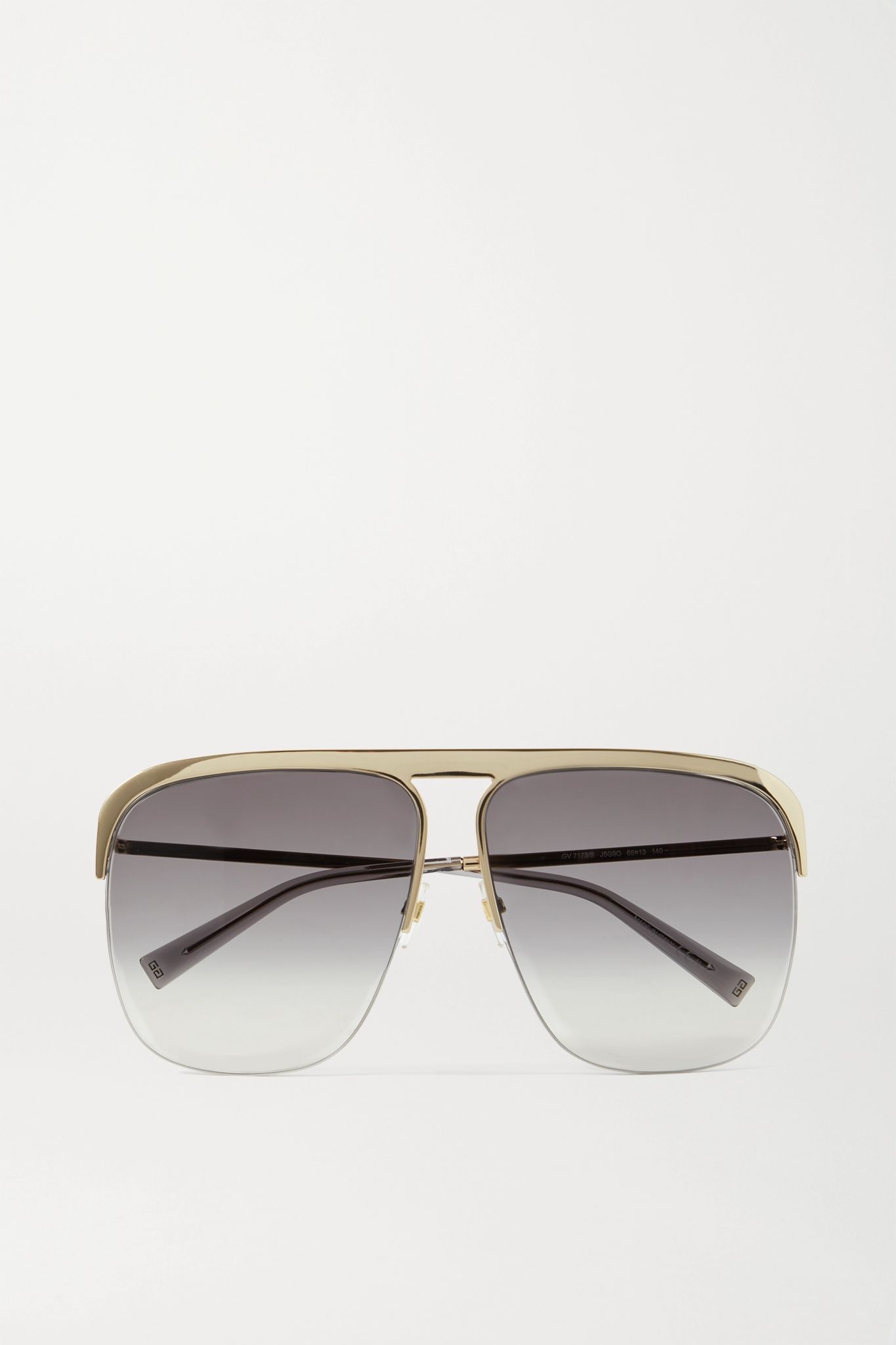 GV oversized D-frame gold-tone sunglasses - 1