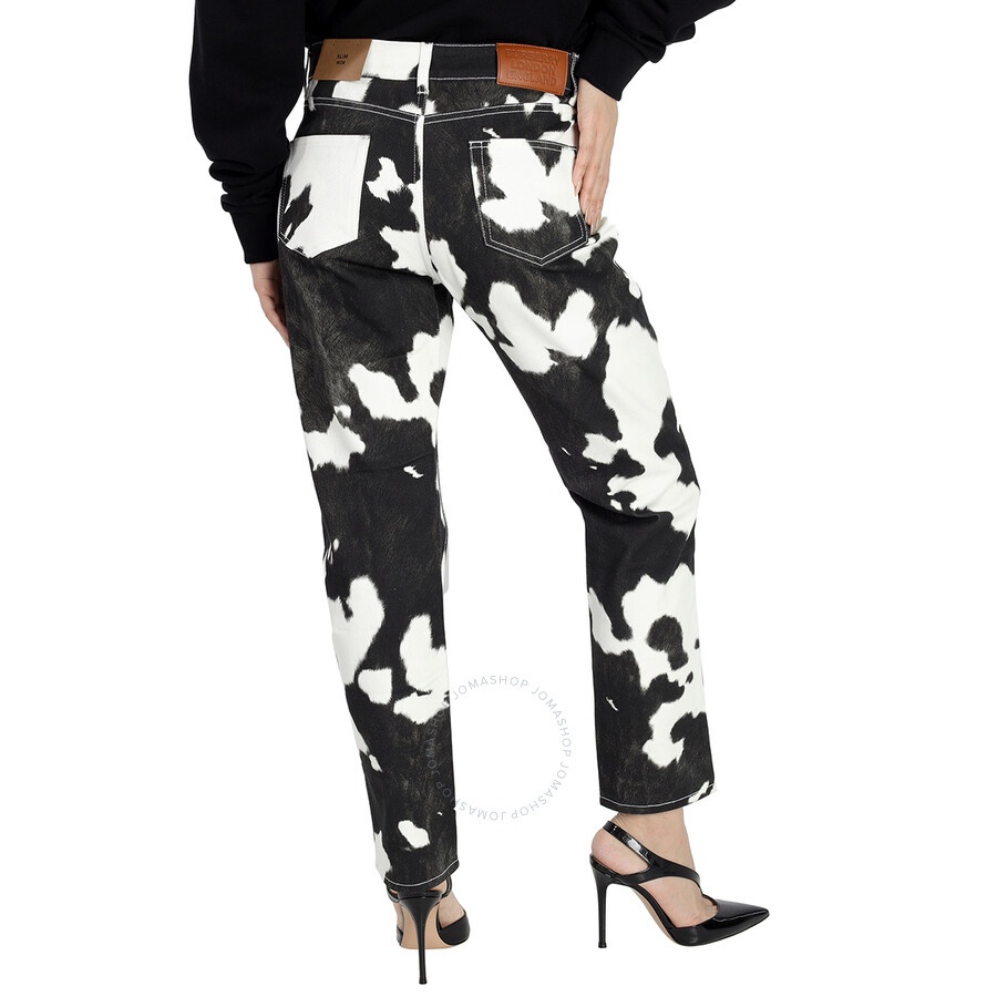 Burberry Cow Print Straight-fit Denim Jeans - 5