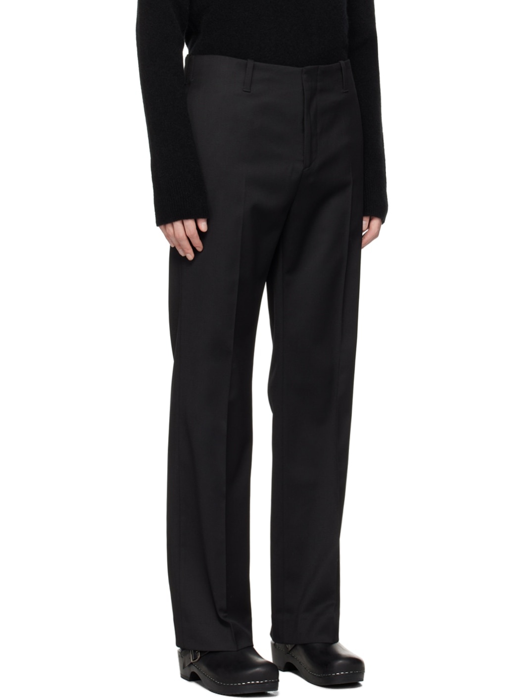 Black Bootcut Trousers - 2