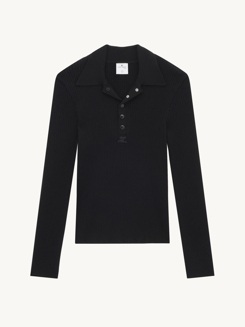 RIB KNIT AC POLO 1