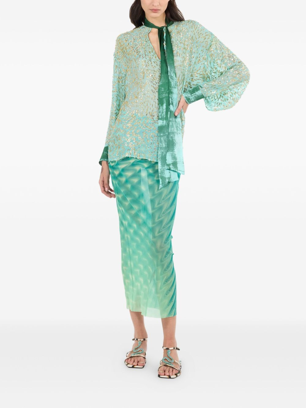 silk blouse - 2