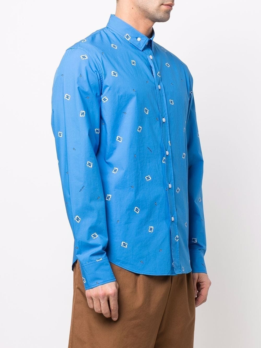 paisley-print cotton shirt - 3