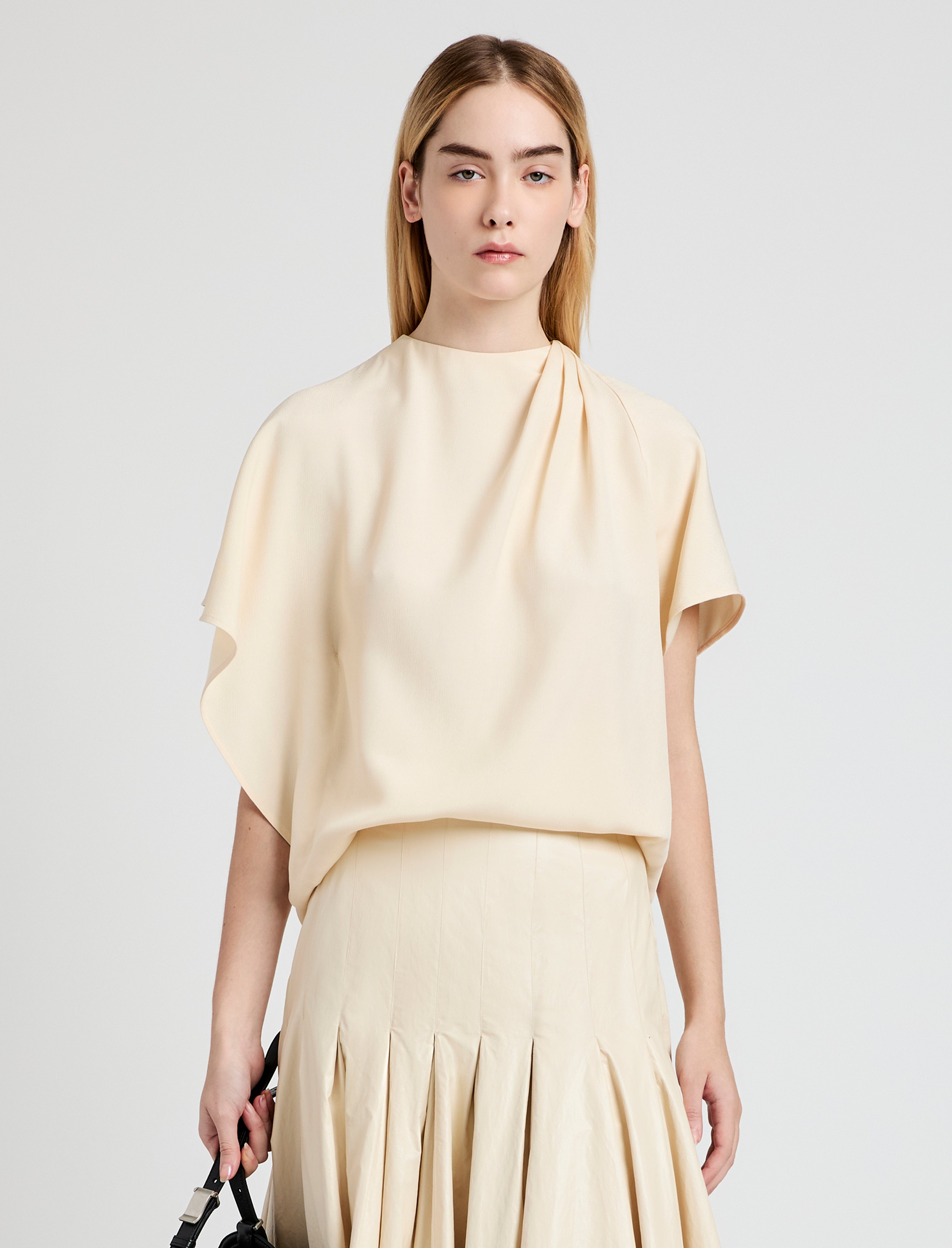 Etta Top in Hammered Viscose - 2
