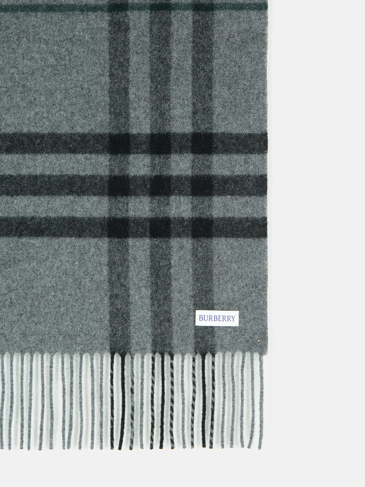 GREY CASHMERE SCARF - 3
