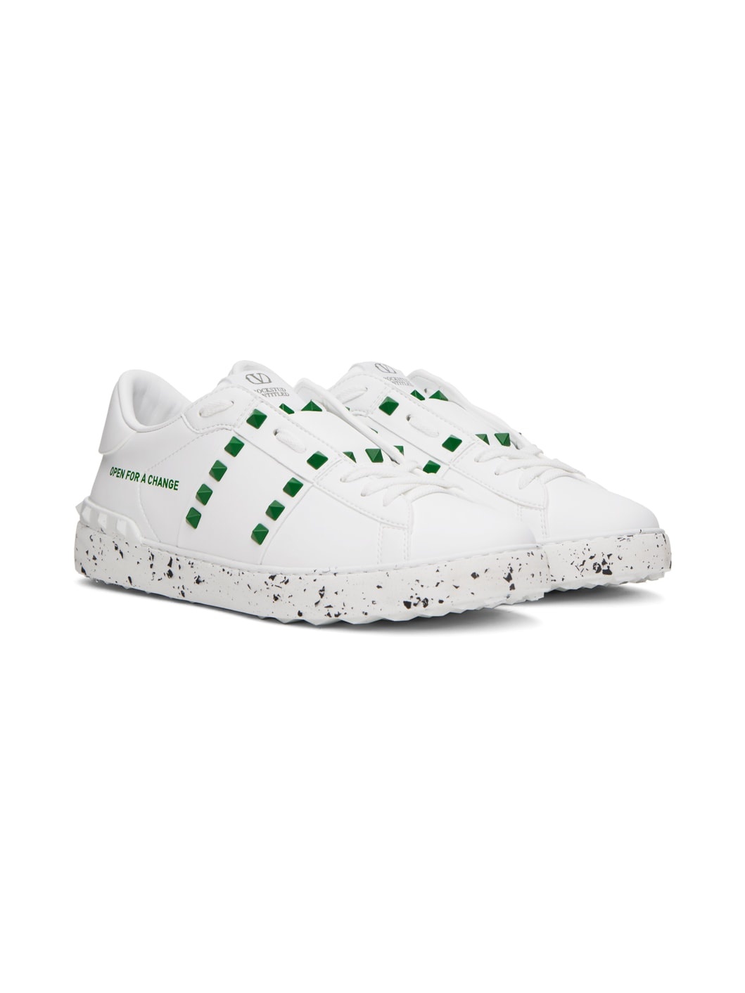 White 'Open For A Change' Sneakers - 4