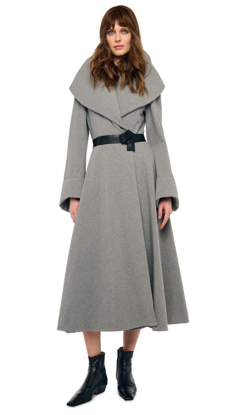 SHAWL COLLAR PEPLUM COAT 6