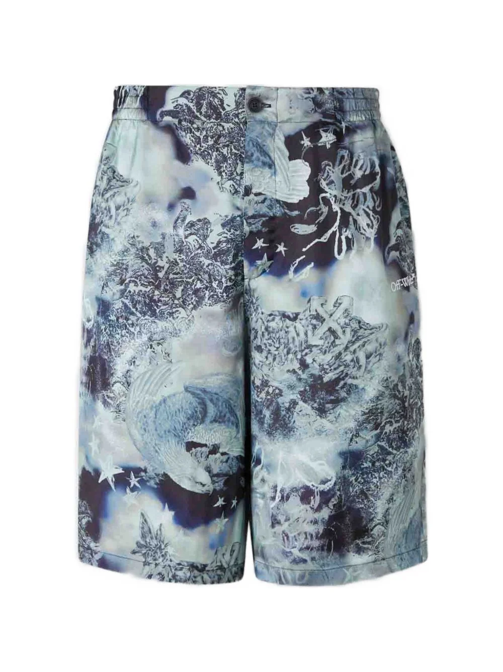 graphic-print shorts - 1