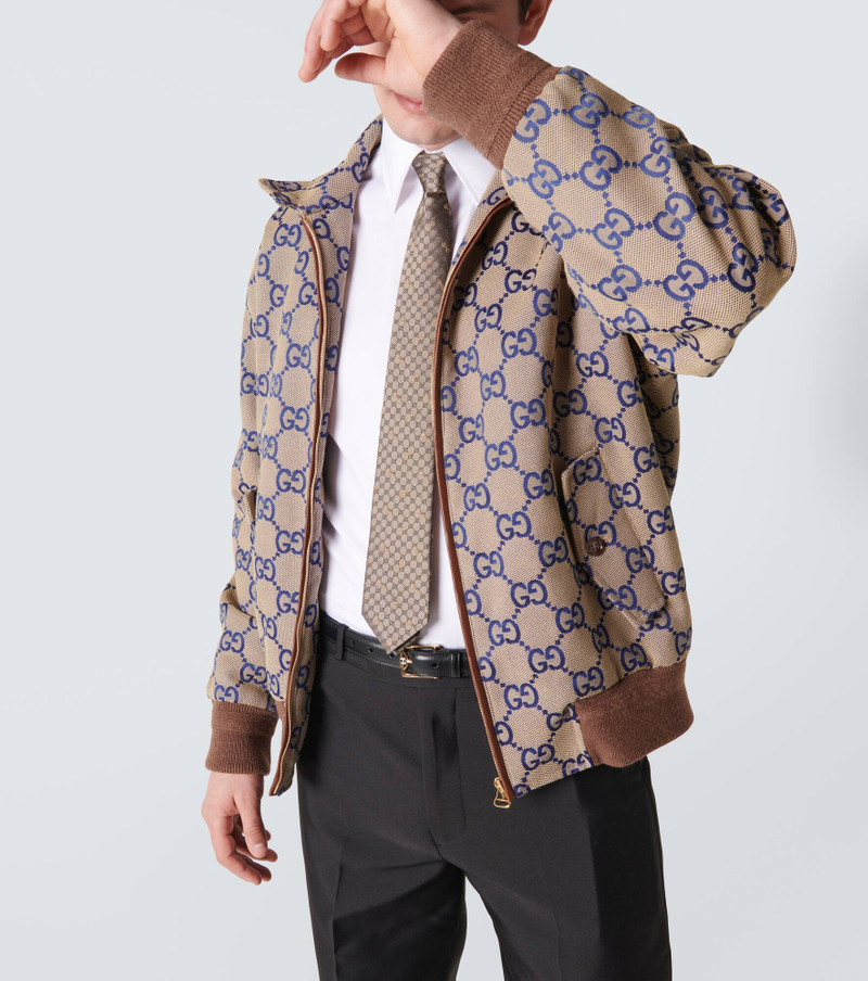 GUCCI GG silk jacquard tie outlook