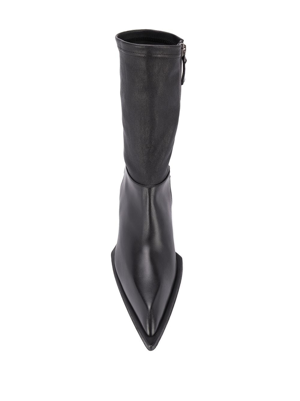 leather mid-calf boots - 4