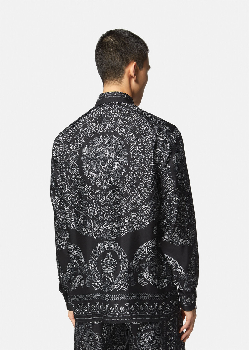 Barocco Silhouette Silk Shirt 4
