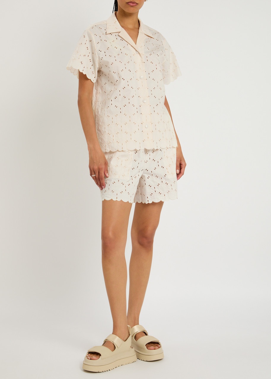 Moncler Embroidered Cotton-blend Poplin Shirt - 4