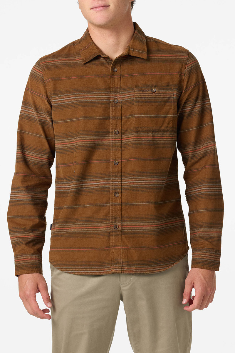 Caruso Stripe Cord Standard Fit Long Sleeve Shirt 3