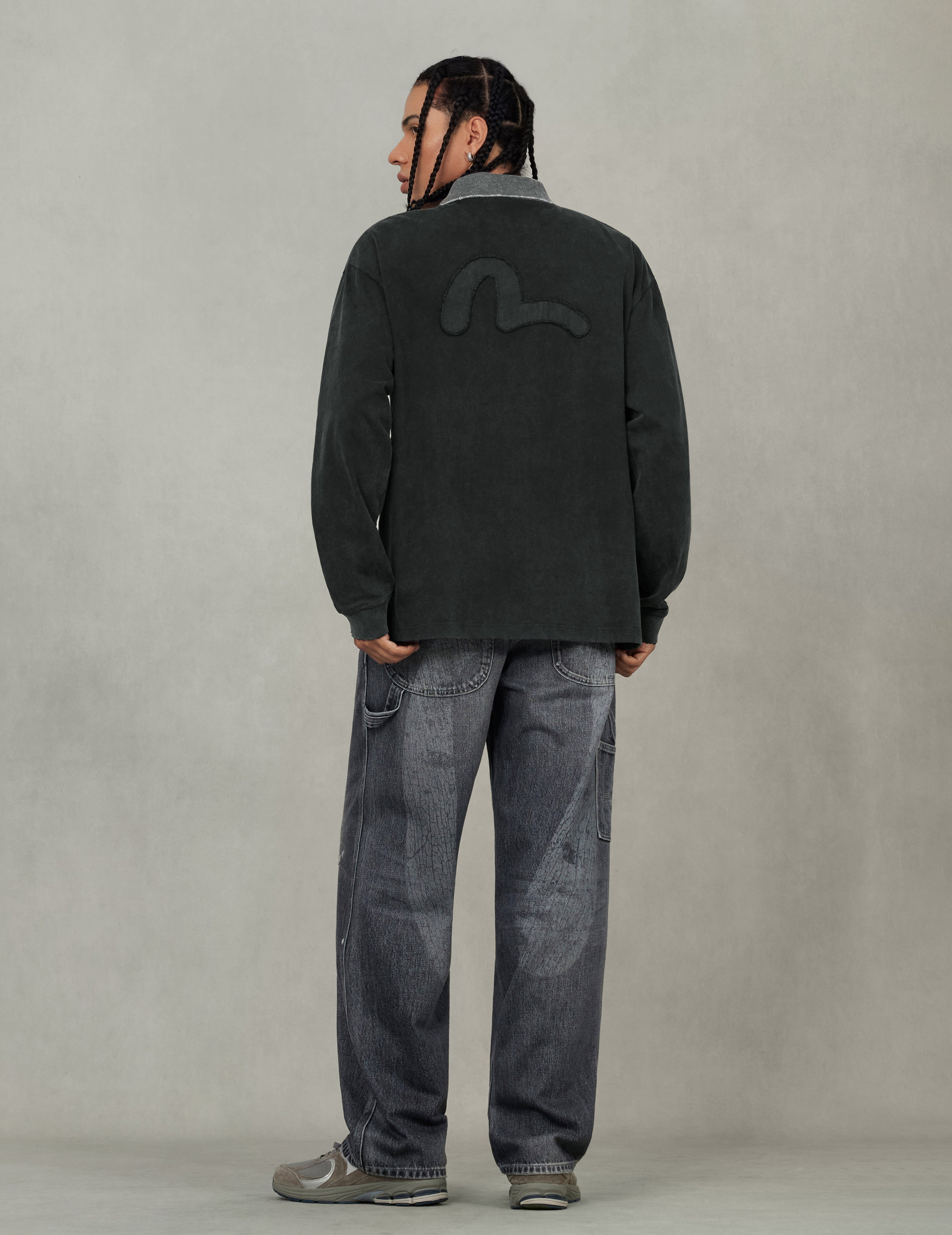 Seagull Appliqué Relax Fit Long-sleeve T-shirt - 6