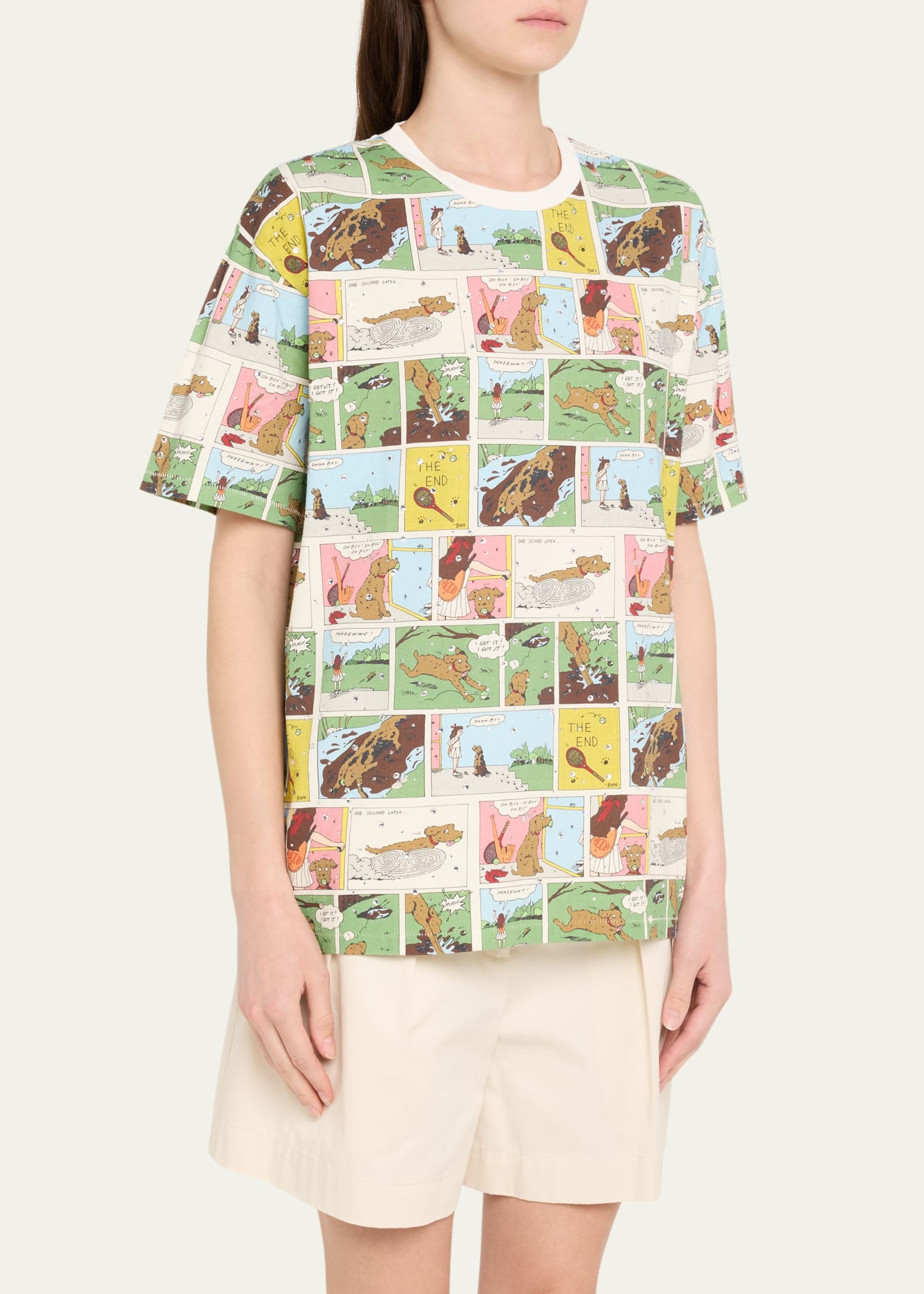 Comic Strip Printed Tee - 4