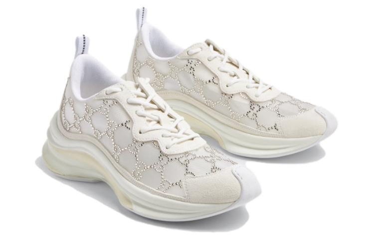 (WMNS) Gucci Run Sneakers 'White' 758088-FACG4-9086 - 2
