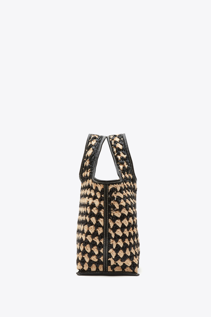 Crochet Raffia Mini Market Tote 3