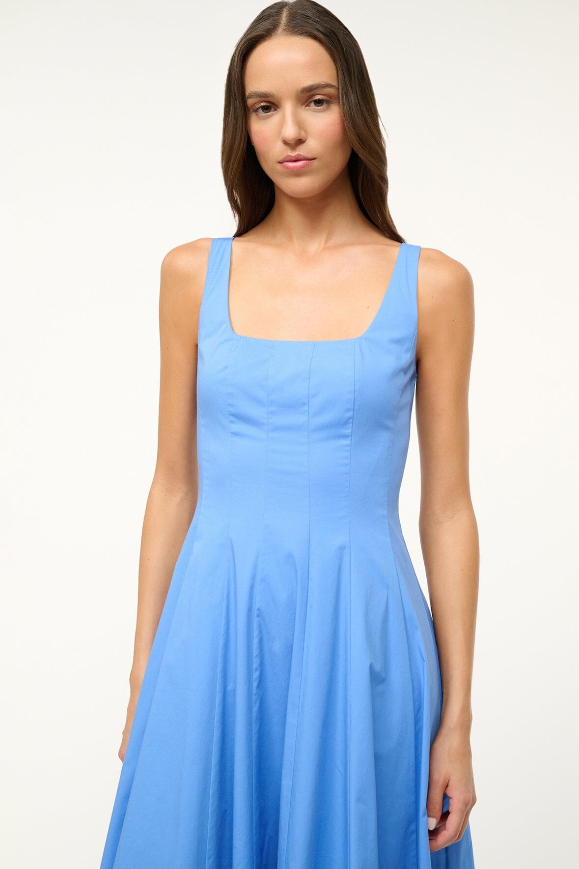 STAUD WELLS DRESS CORNFLOWER - 3