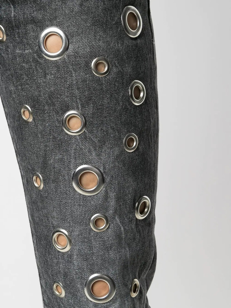 ring-detail boyfriend jeans 5
