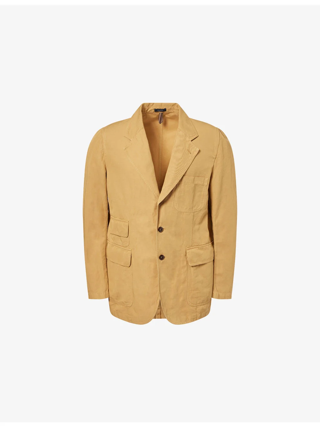 Clean Games Single-Breasted Cotton And Linen Blazer - 1