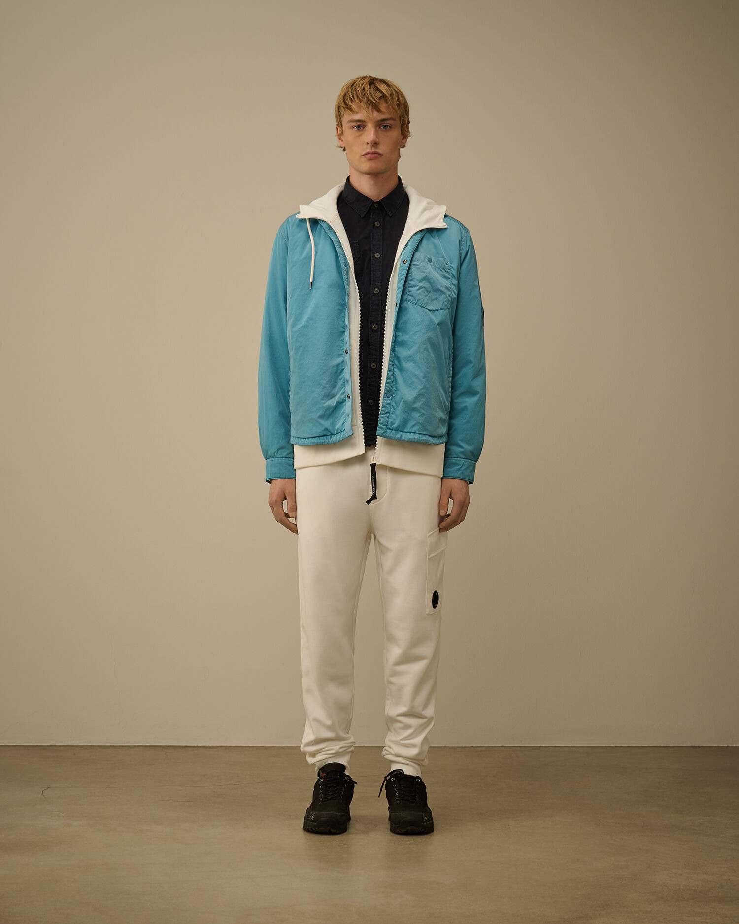 Diagonal Raised Fleece Lens Sweatpants - 2