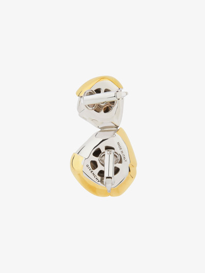Givenchy FLOWER CLIP EARRING IN METAL WITH CRYSTALS outlook